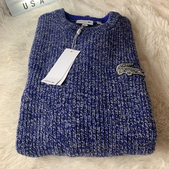 Lacoste Other - LAST ONE ‼️LACOSTE CREW NECK WOOL KNITWEAR SWEATER [AH2079